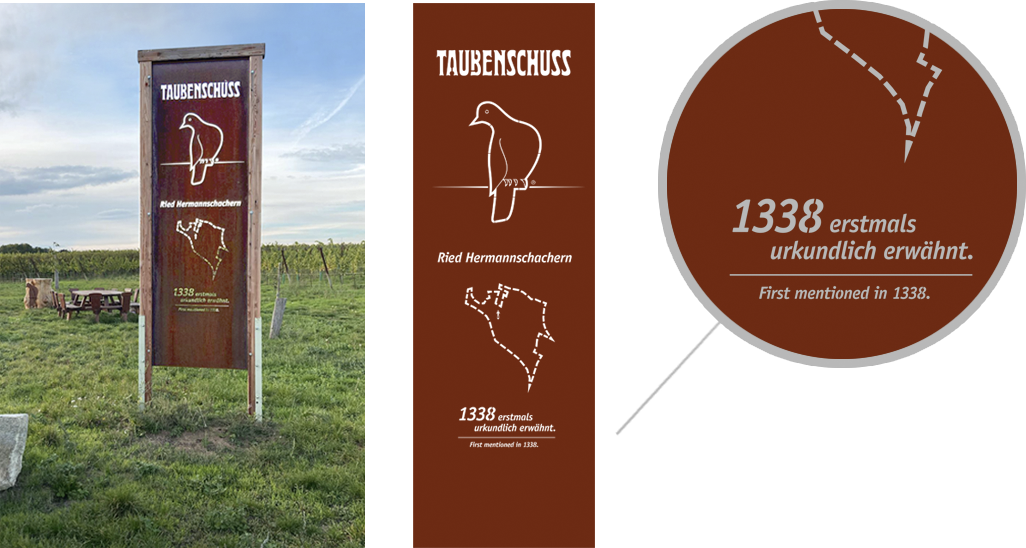 Weingut Taubenschuss, Rose Brut Sekt Etikett